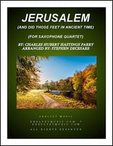 Jerusalem (for Saxophone Quartet) P.O.D. cover